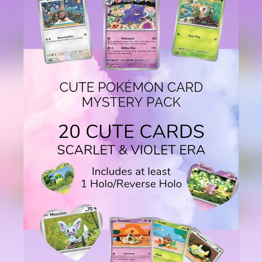 Cute Pokémon Card Mystery Pack
